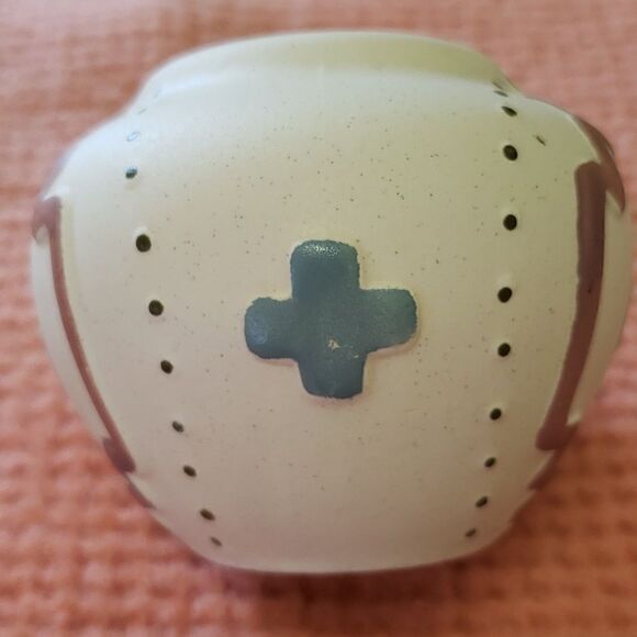 Hand-painted SUN DANCE Soap Dish & Toothbrush Holder / flower vase / pen… - Picture 3 of 8